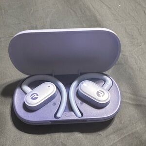 Purple Wireless Earbuds with Charging Case